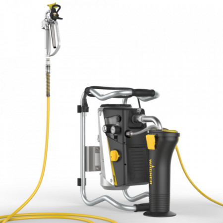 Pompa vopsit Wagner SuperFinish 23 Plus Airless Enamel Spraypack – Cart version, debit material 2,6 l/min., duza max. 0.023″, motor electric 1,3 kW