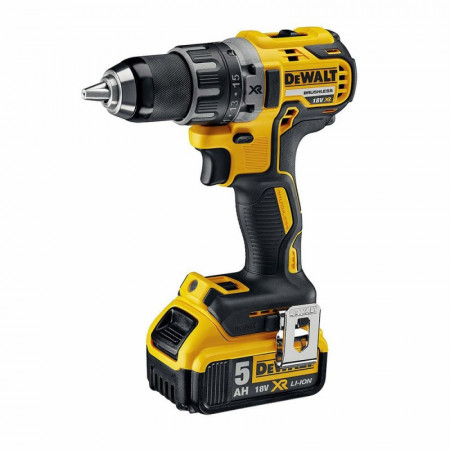 DCD791P Masina de gaurit si insurubat DeWalt cu 2 acumulatori 18V XR 5Ah motor fara perii