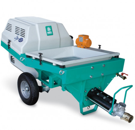Masina de tencuit IMER Step 120, motor 400V, debit maxim material 35 l/min., dist. de pompare orizontal/vertical 60/30