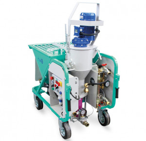 Masina de tencuit IMER Koine 35, debit material 8-11-14-17 l/min., motor 230V, 3.6 kW, distanta maxima de pompare 15 m