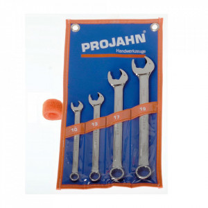 Set de chei fixe si inelare combinate PROJAHN cu clichet Clicktech metrice 10-19 mm 4 buc/set