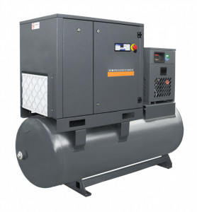 Compresor cu surub 7,5kW, 1150 L/min - Rezervor 500 Litri - WLT-7.5/500-P-COMBO