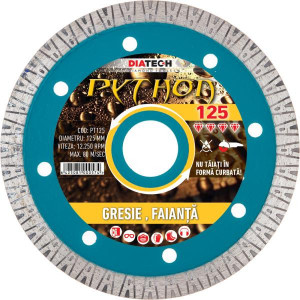 Disc diamantat pentru gresie/faianta Python