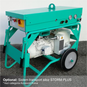 Masina de tencuit IMER Koine 4, debit material 22 l/min., motor 400V, 7.75 kW, distanta maxima de pompare 25 m