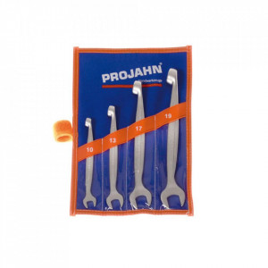 Set de chei fixe si inelare Dolphin rasucite la 90 de grade PROJAHN metrice 10-19 mm 4 buc/set