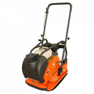 Placa compactoare unidirectionala BISONTE PC90-H, 13 kN, motor Honda, benzina 5.5 cp, greutate 95 kg
