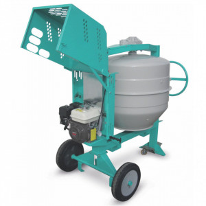 Betoniera IMER Syntesi 350, capacitate 345 l, motor benzina Honda, 5.5 cp, diametru cuva 823 mm