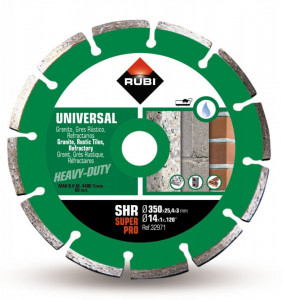 Disc diamantat pt. materiale de constructii 350mm, SHR 350 SuperPro - RUBI-32971