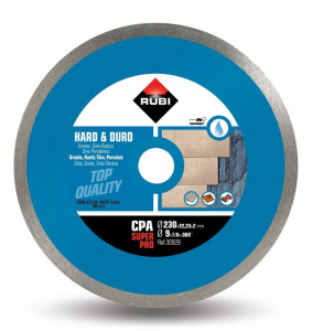 Disc diamantat pt. materiale foarte dure 230mm, CPA 230 SuperPro - RUBI-30928