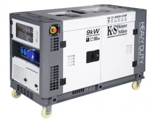 Generator de curent 9 KW diesel - Heavy Duty - insonorizat - Konner & Sohnen - KS-13-2DEW-ATSR-Silent