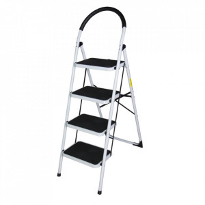 Scara otel 4 trepte STR0204, 95cm pentru interior