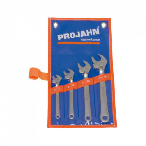 Set de chei reglabile (franceza) automate PROJAHN cu functie de clichet integrate 4 buc/set in husa