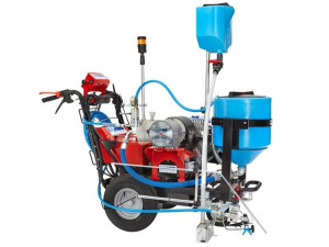 Echipament airless pentru trasat marcaje rutiere Giotto Plus (autopropulsat, 2 pistoale, Gravity 2x30lt) - Larius