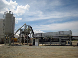 Statie productie beton cu malaxor "TECNOMIX", marca SAMI, Italia