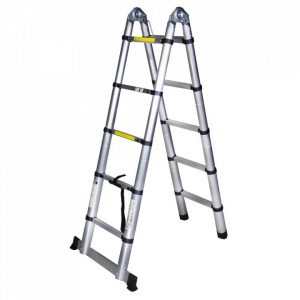 STR3032 Scara telescopica dubla aluminiu, 2×5 trepte, 3.2 m