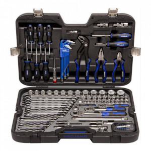 Trusa de chei tubulare industriale 1/4"+3/8"+1/2" PROJAHN, 4-32 mm, 122 componente/set, garantie 25 ani