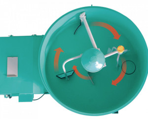 Malaxor planetar IMER Mix 360, capacitate 360 l, diametru cuva 952, motor 400V, 3 kW