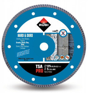 Disc diamantat pt. materiale foarte dure 125mm, TSA 125 Pro - RUBI-31953