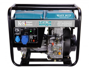 Generator de curent 6.5 kW diesel - Heavy Duty Euro 2 - Konner & Sohnen - KS-8102DE-HD