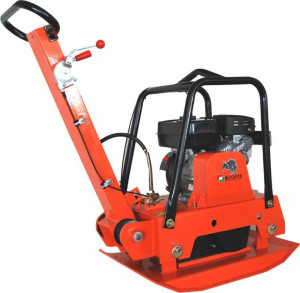 Placa compactoare reversibila BISONTE PCR 160-H, 30.5 kN, motor Honda, benzina 5.5 cp, greutate 160 kg