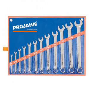 Set de chei fixe si inelare combinate PROJAHN in inch 12 buc/set