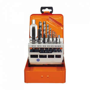 Set de tarozi scurte PROJAHN HSS-G, DIN 352 M3-M12, 15 buc/set