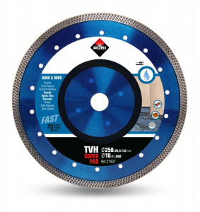 Disc diamantat pt. materiale foarte dure 250mm, TVH 250 SuperPro - RUBI-31937