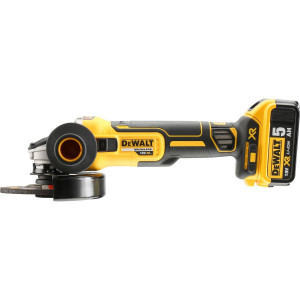 Polizor unghiular cu acumulator DeWALT DCG405P2, 18V, 2 x 5Ah, 9000 rpm, 125 mm