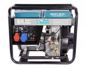 Generator de curent 7.5 kW diesel - Heavy Duty Euro 2 - Konner & Sohnen - KS-9102DE-1/3-HD-ATSR