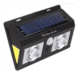 Lampa solara dubla LED cu lupa