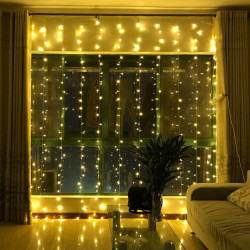 Perdea premium LED pentru interior/exterior cu telecomanda si joc de lumini