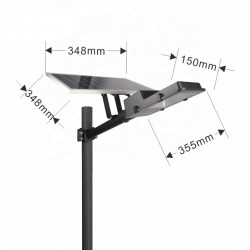 Proiector LED , 100 W cu panou solar , water proof IP65, cu telecomanda si temporizator