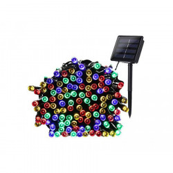 Instalatie multicolora 100 LED-uri, incarcare solara, 9 metri