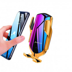 Suport Auto Auriu R1 Senzor Incarcare Fast Charge Wireless