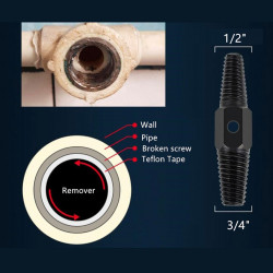 Surub Extractor dublu cap, 1/2 - 3/4