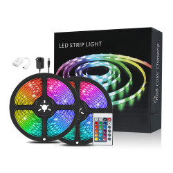 Banda RGB LED 10Metri, telecomanda si joc de lumini multicolore