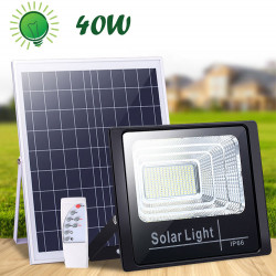 Proiector 40w, 72 LED SMD, Panou Solar si Telecomanda cu functii multiple