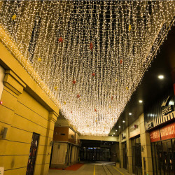 Set 3x Instalatie franjuri 10m, 720 LED ploaie lumini, interconectabila