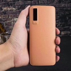 Baterie externa Smart Power Bank 10000 mAh, 3 x USB design piele