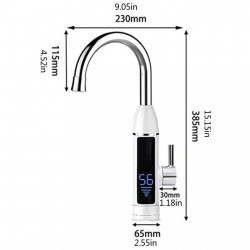 Robinet electric cu afisaj LED