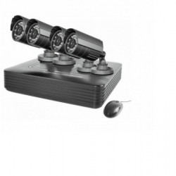 Sistem supraveghere CCTV kit DVR 4 camere exterior/interior