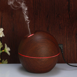 Umidificator sfera, 130ml, LED + ulei aromaterapie cadou