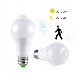 Bec Led 9W, E27 cu senzor de miscare