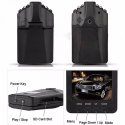 Camera video auto, Portable DVR, Ecran TFT LCD de 2,5 ", Neagra