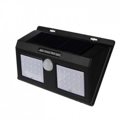 Lampa solara dubla de perete, 40 leduri si senzor de miscare