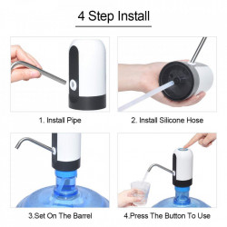 Pompa electrica cu incarcare USB pentru bidoane de apa
