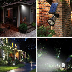 Proiector solar de exterior, cu leduri