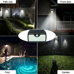 Set 6 Lampi solare 107LED, senzor de miscare