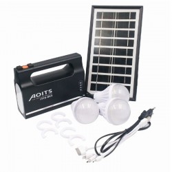 Sistem de iluminat cu panou solar si sistem de iluminare cu 3 becuri