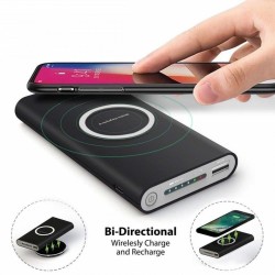 Baterie externa Wireless 10000 mAh pentru iPhone / Android, dual function
